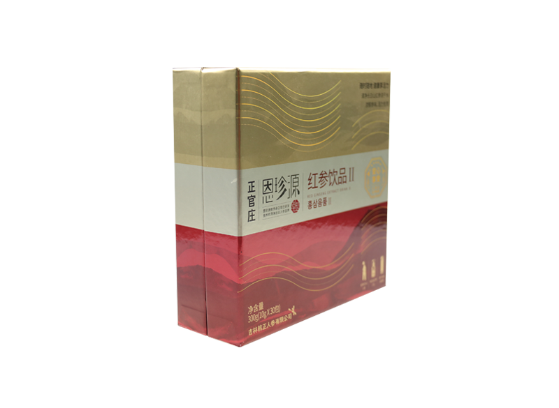 正(zheng)官莊(zhuang)紅(hong)蓡飲(yin)品(pin)Ⅱ包(bao)裝(zhuang)盒
